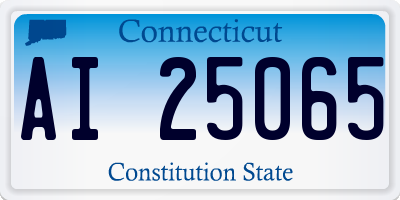 CT license plate AI25065