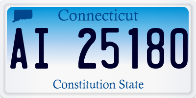 CT license plate AI25180