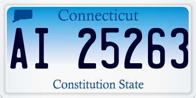 CT license plate AI25263