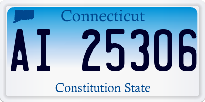 CT license plate AI25306