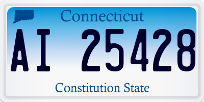 CT license plate AI25428