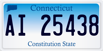 CT license plate AI25438