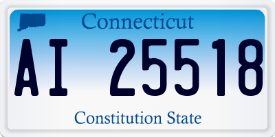 CT license plate AI25518
