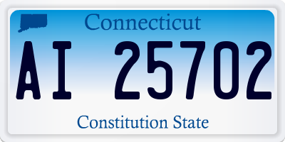 CT license plate AI25702