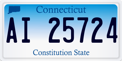 CT license plate AI25724