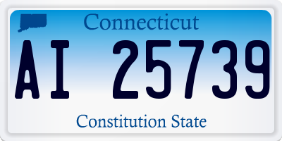 CT license plate AI25739