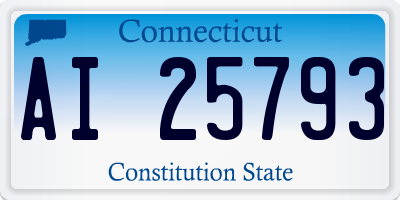 CT license plate AI25793