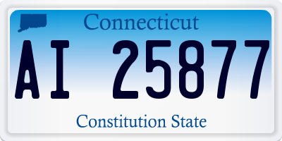 CT license plate AI25877