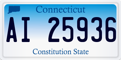 CT license plate AI25936