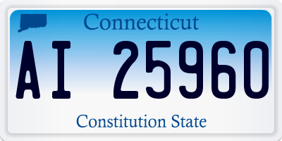 CT license plate AI25960