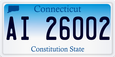 CT license plate AI26002