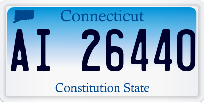 CT license plate AI26440