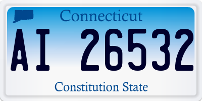 CT license plate AI26532