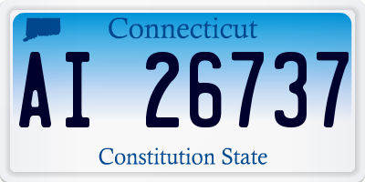 CT license plate AI26737