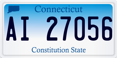 CT license plate AI27056