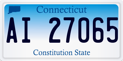 CT license plate AI27065