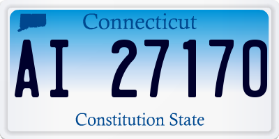 CT license plate AI27170