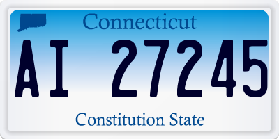 CT license plate AI27245
