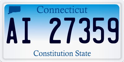 CT license plate AI27359