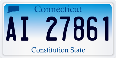 CT license plate AI27861