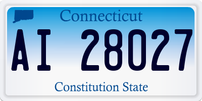 CT license plate AI28027