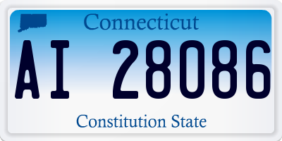 CT license plate AI28086
