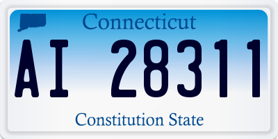 CT license plate AI28311