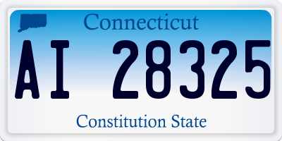 CT license plate AI28325