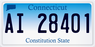 CT license plate AI28401