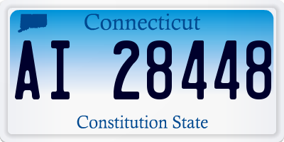 CT license plate AI28448