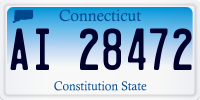 CT license plate AI28472