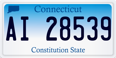 CT license plate AI28539
