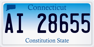 CT license plate AI28655