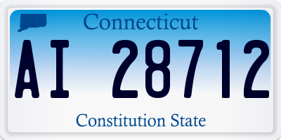CT license plate AI28712