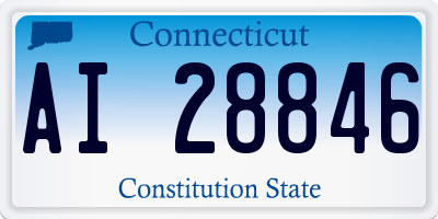 CT license plate AI28846