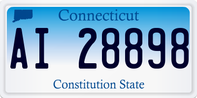 CT license plate AI28898