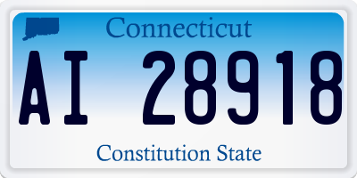 CT license plate AI28918