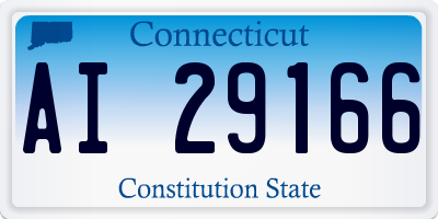 CT license plate AI29166