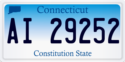 CT license plate AI29252