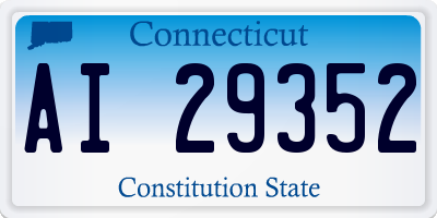 CT license plate AI29352
