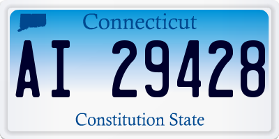 CT license plate AI29428