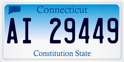 CT license plate AI29449