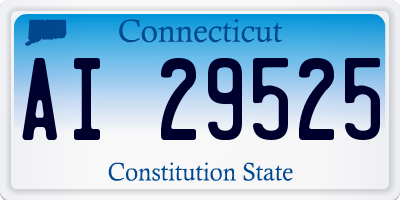 CT license plate AI29525