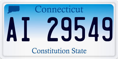 CT license plate AI29549