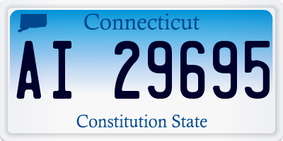 CT license plate AI29695