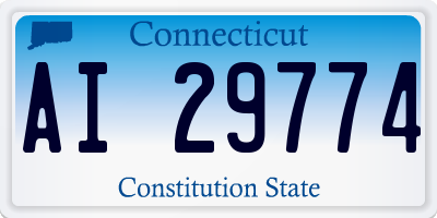 CT license plate AI29774