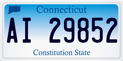 CT license plate AI29852