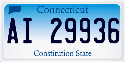 CT license plate AI29936