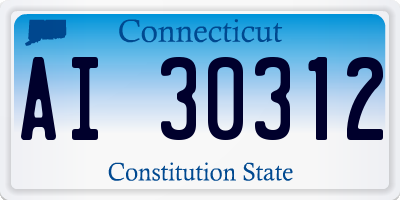 CT license plate AI30312
