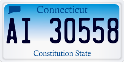 CT license plate AI30558